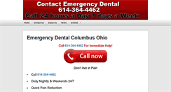 Desktop Screenshot of emergencydentalcolumbusohio.com