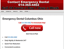 Tablet Screenshot of emergencydentalcolumbusohio.com